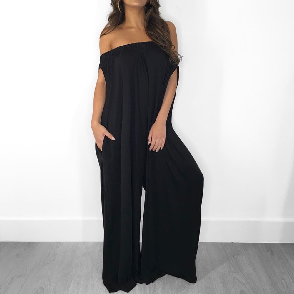 Black strapless Jumpsuit